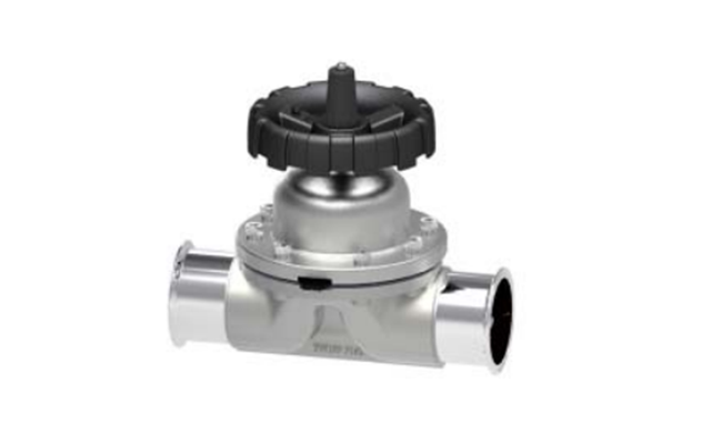 衛生級手(shou)動不鏽鋼隔膜閥(fá)